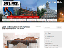 Tablet Screenshot of dielinke-bottrop.de